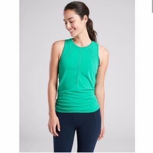 Athleta | Foothill Seamless Tank | Size XS | High Teal | Open Back Yoga Top